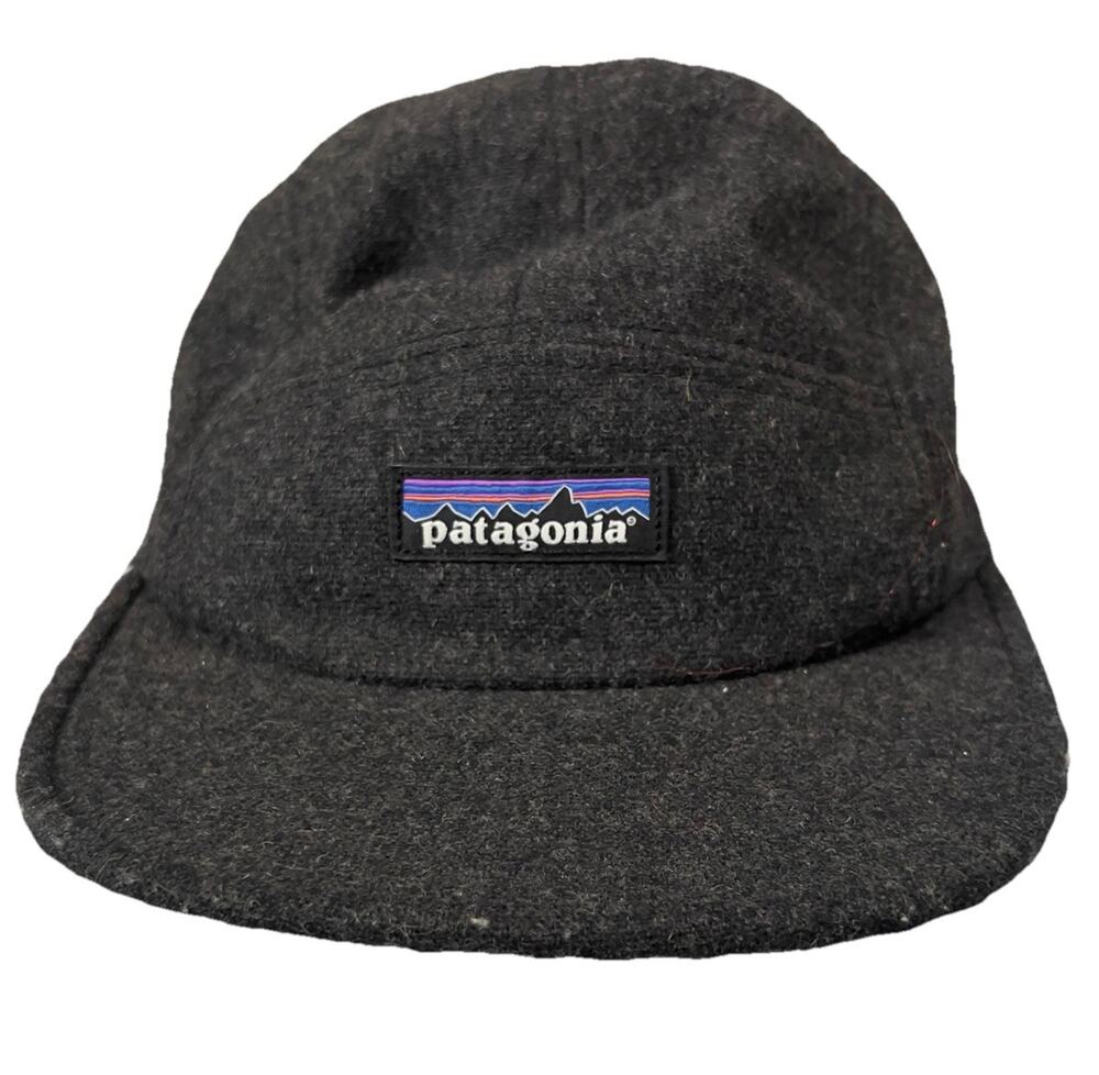 Patagonia 5 Panel Wool Hat Netplus Recycled strapback Gray Outdoors Hiking Camp